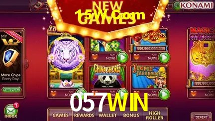 Sessão de jogo em andamento no aplicativo 057WIN para Android